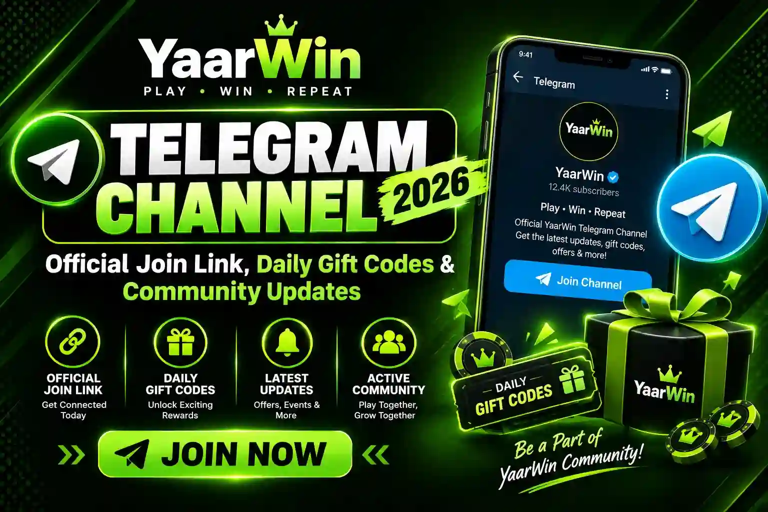 YaarWin Telegram Channel 2026: Official Join Link, Daily Gift Codes & Community Updates